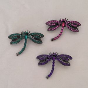 Set of 3 Beautiful Dragonfly Brooches